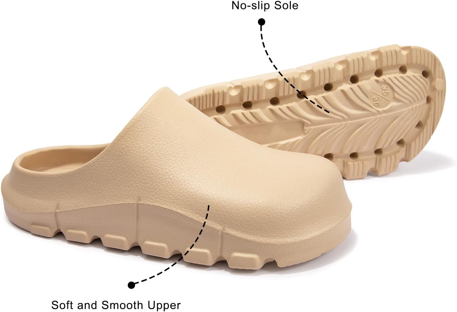 NITTI Women's Arch Support EVA Garden Shoes for Women - Comfort Waterproof Slip-on Outdoor Beach Mules Sandal Ladies Classic Closed Toe Clogs - Image 5