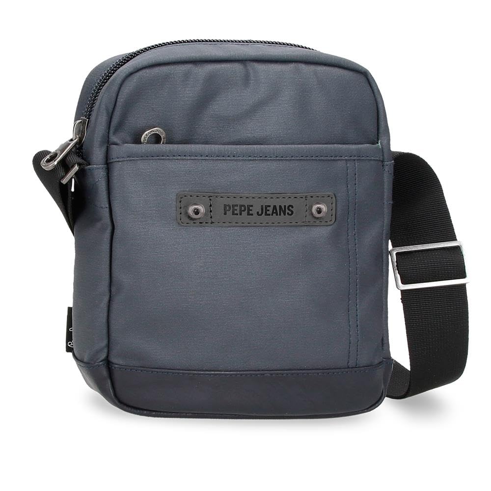 Pepe Jeans Hatfield Medium Blue Shoulder Bag 17 x 22 x 6 cm Polyester, blue, One Size, Medium Crossbody Bag