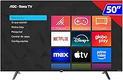 Smart TV 50" 4K UHD AOC Roku TV 50U7045/78G