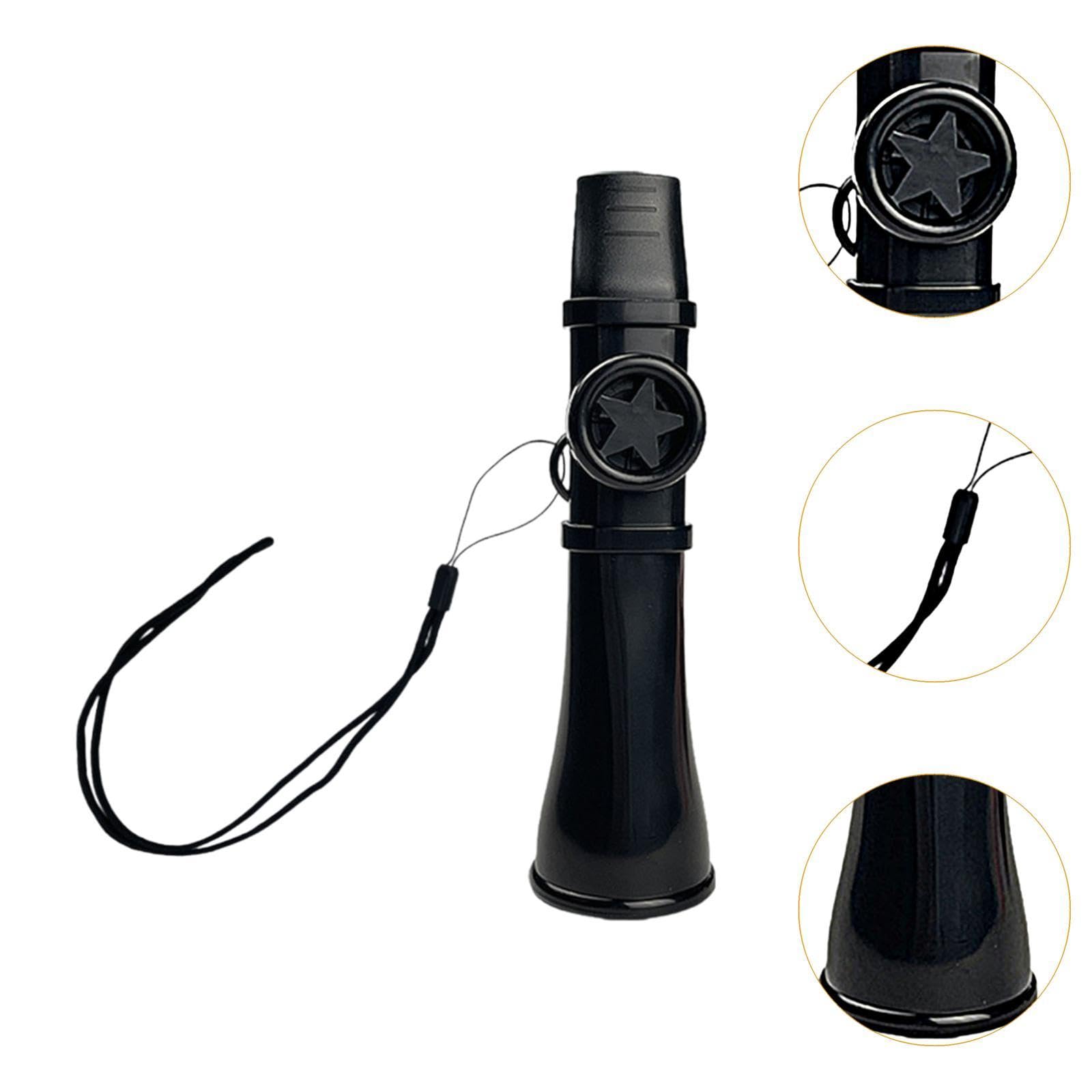 MagiDeal Kazoo Instruments de Musique, Kazoo Flûte Grand Son Kazoo Facile à Transporter, Flûte Légère Kazoos Instrument de Musique Mini Kazoo Ukulele Adultes Guitar, Noir