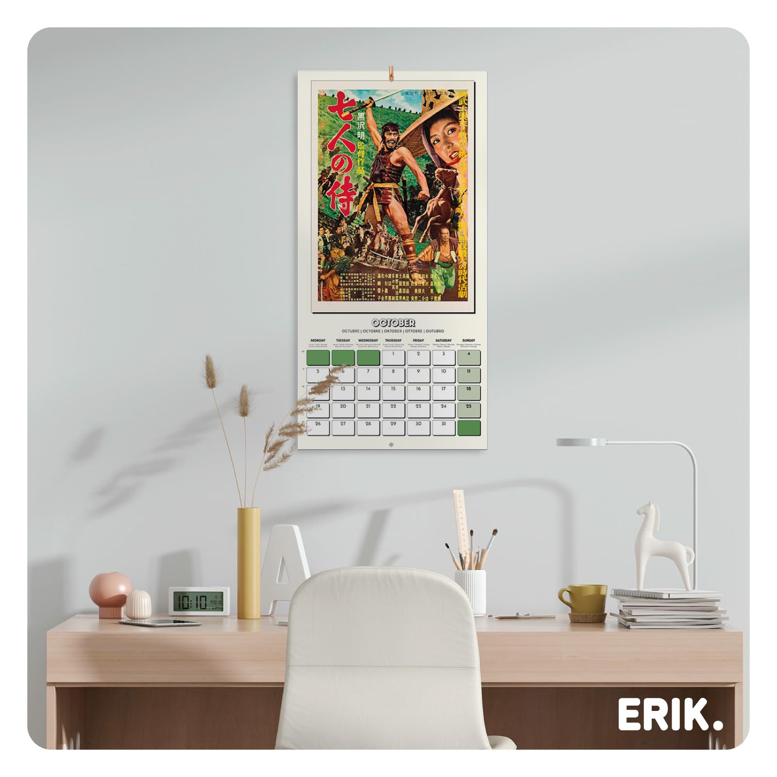 Grupo Erik Wall Calendar 2026 - Movie Calendar 2026 | Square 30 x 30 cm - 12 x 12 inches Wall Planner, Family Planner Month To View | Gifts For Movie Lovers, Gifts For Friends