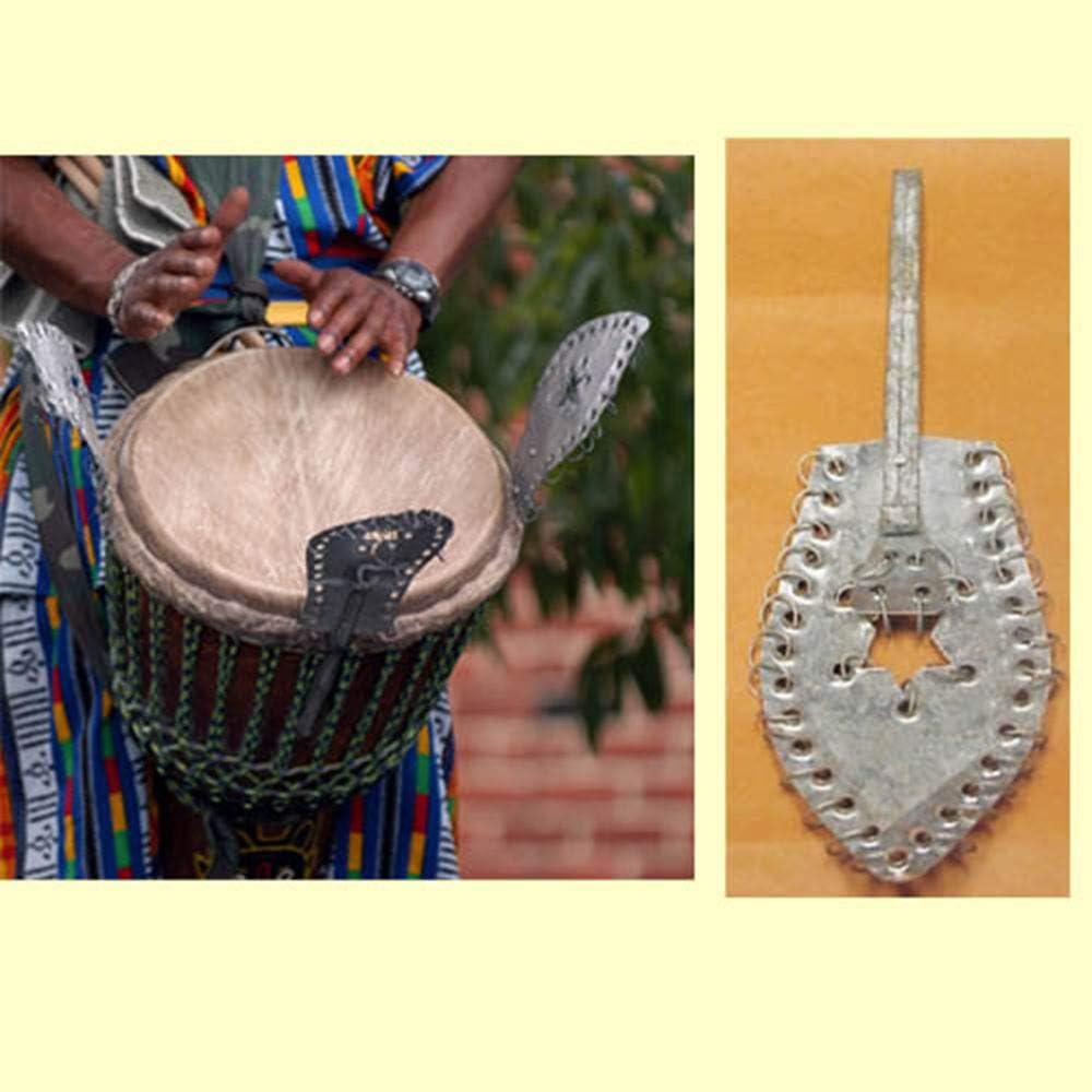 African Djembe Drum Shaker | Tribal Percussion Musical Instrument (Tuner)