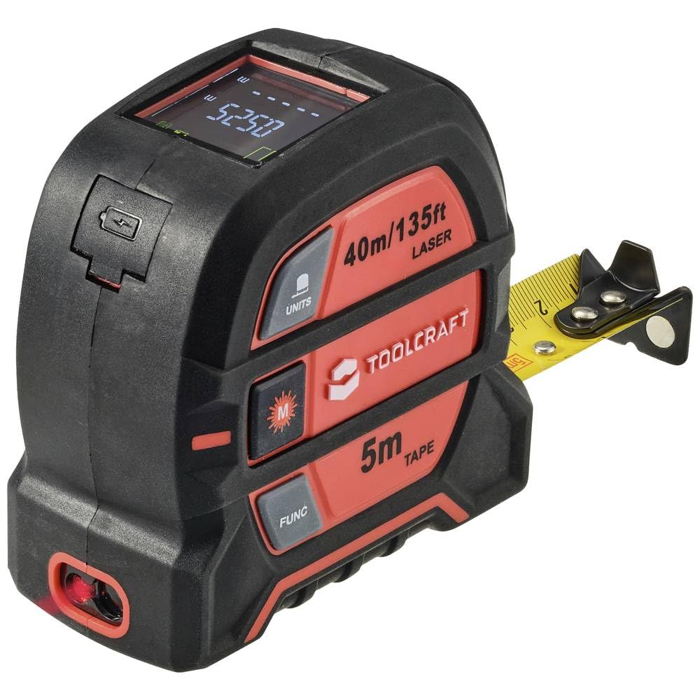 TOOLCRAFT 2 in 1 Laser-Entfernungsmesser Max. 40m avec Maßband