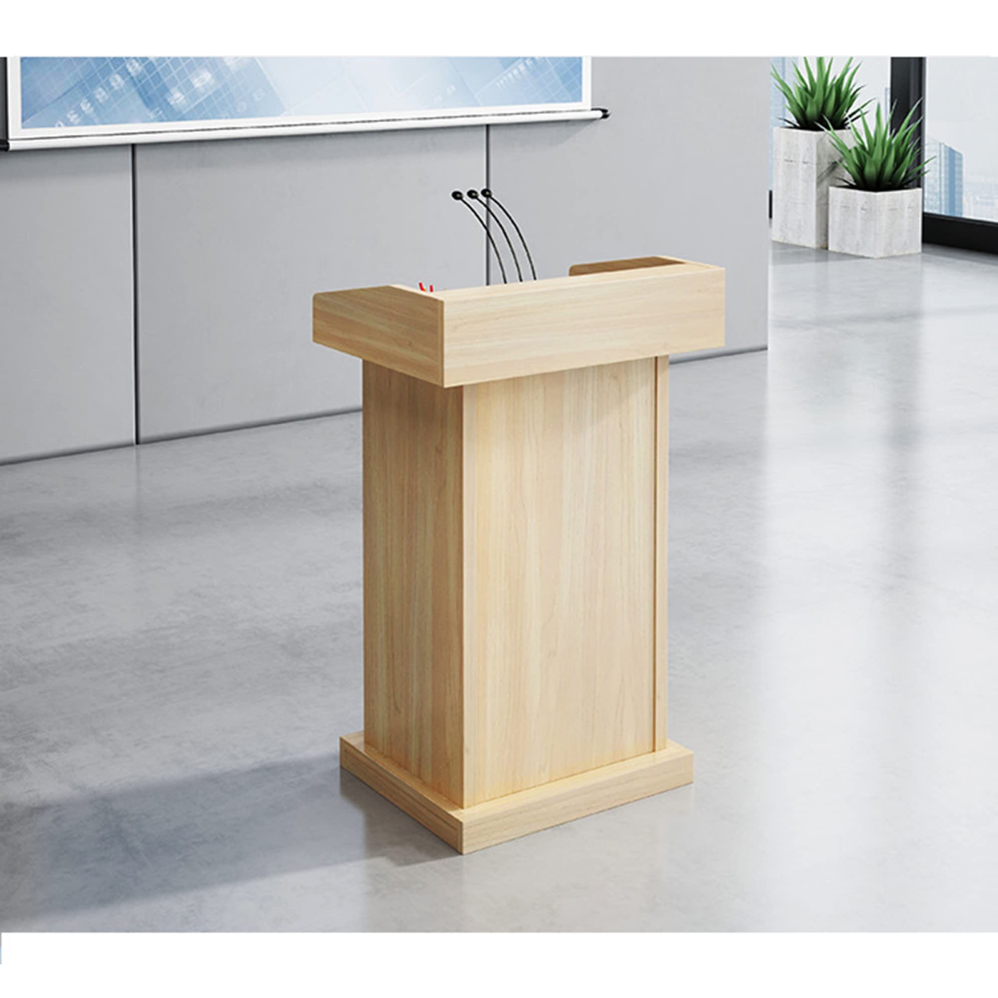 Regulowany stojak na podium do kościoła szkolnego i biura, 60 x 40 x 110 cm, mównica konferencyjna do profesjonalnych prezentacji i sprzętu do wystąpień publicznych