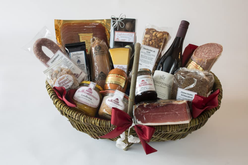 Ammerländer Jubiläumskiepe Geschenkkorb | Traditionelle Leckereien aus der Region | Tolles Geschenk für Jubiläen und besondere Anlässe