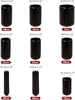 Vista 4 de Aleric 163 tapas de goma redondas, tapones de rosca de vinilo, tapas de rosca de tornillo, tapa de tornillo de goma para pernos de varilla de tubo