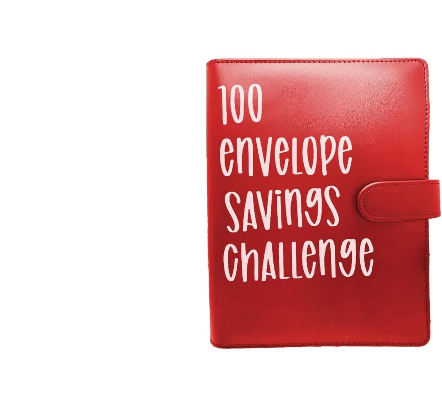Kerrtoa A5 Savings Challenge Book, 100 Envelope Challenge Binder, Easy & Fun Way to Save $5,050 with Envelopes, Budget Binder Savings Challenge Book (Red)