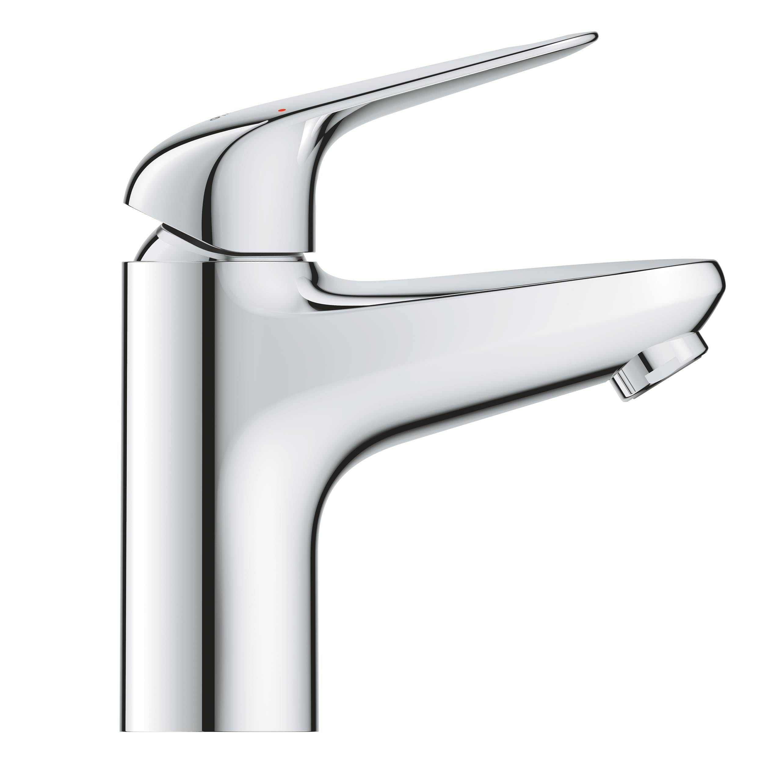 GROHE Swift, Waschtischarmatur, wassersparend (Wasserhahn für das Bad, mit versenkbarer Kette, 16cm hoch, mit 3in1 Werkzeug, einfache Installation am Waschbecken), chrom, 24317001