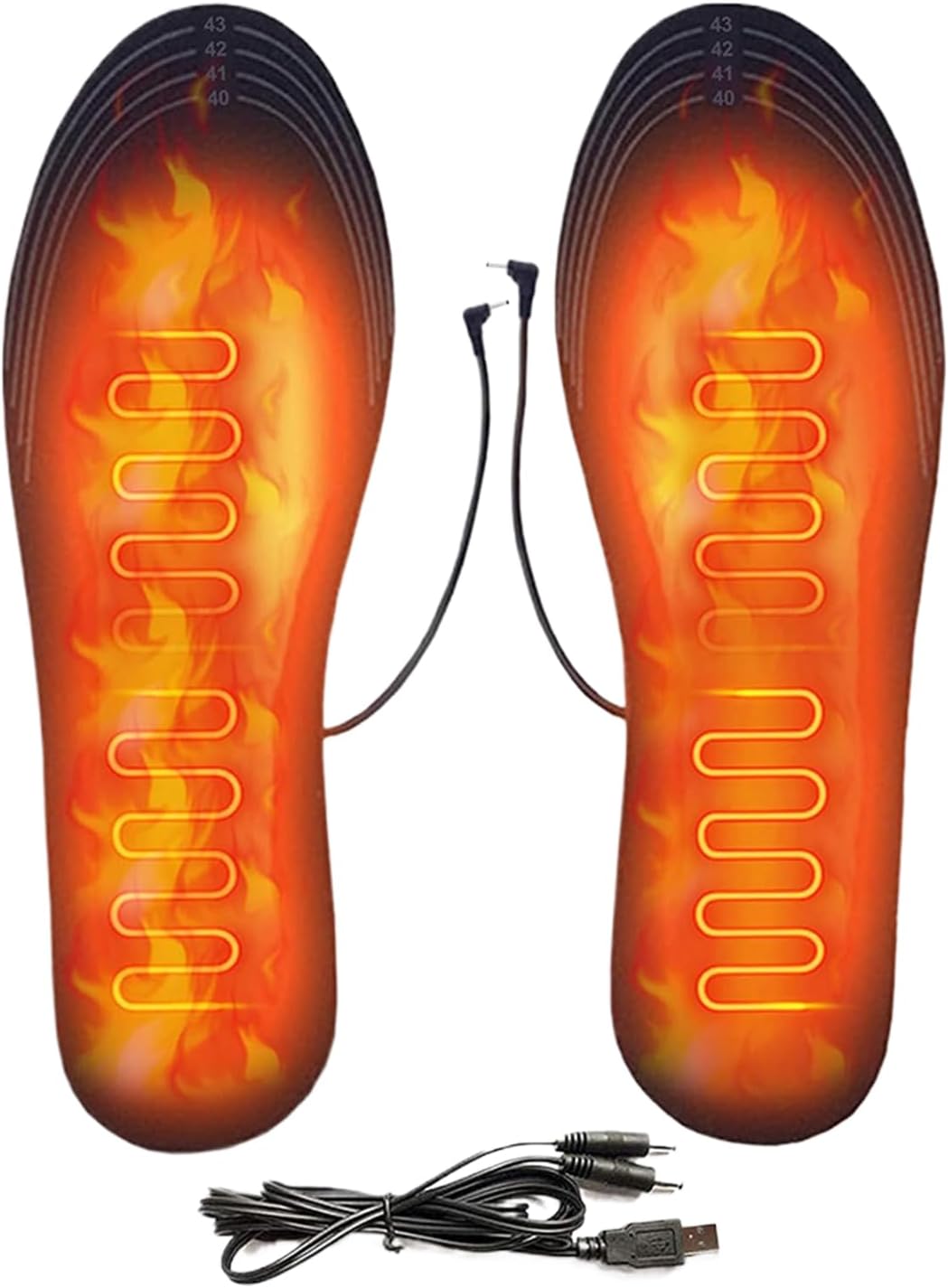 Heated Insoles for Men and Women, USB Foot Warmer for Outdoor Hunting Fishing Camping