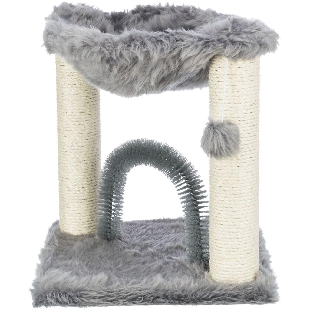 Arbre à Chat Baza avec Brosse, 50 cm, Gris