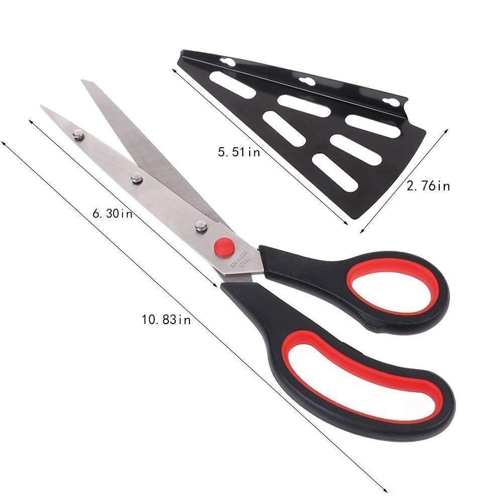 SEAHAVEN Stainless Steel Cutlery Kitchen Shears Multifunction Pizza Scissors Cutter Slicer Knife 2