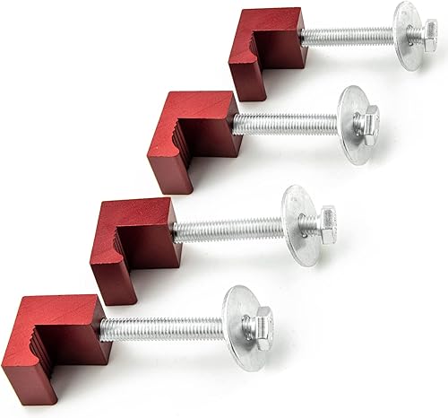 KOHUIPU Kit de abrazaderas de montaje en caja de herramientas kit de ganchos en J para camioneta ganchos en J de aluminio caja de herramientas