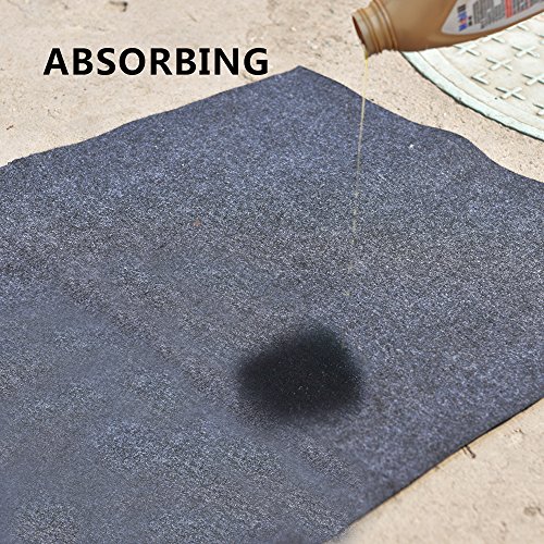 KALASONEER Oil Spill Mat,Absorbent Oil Mat Reusable Washable,Contains Liquids, Protects Driveway Surface,Garage or Shop,Parking,Floor(36inches x 48inches)