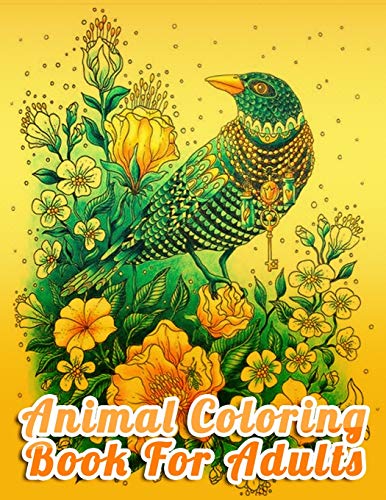 Animal Coloring Book For Adults: Best Animal Coloring book for ever ! 100 pages awesome illistration will be best for gift