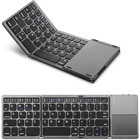 Amazon Ewin 折りたたみ式 Bluetoothキーボード タッチパッド搭載 超薄い型 ミニキーボードwindows Android Ios Mac 各osに対応 ブラック Ew Rw21 日本語説明書と18ヶ月保証付き Ewin キーボード マウスセット 通販