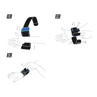 Actimove Sports Edition Wrist Support Elastic Wrap Around - Adjustable Support- Pain Relief with Medical Compression Black, Universal