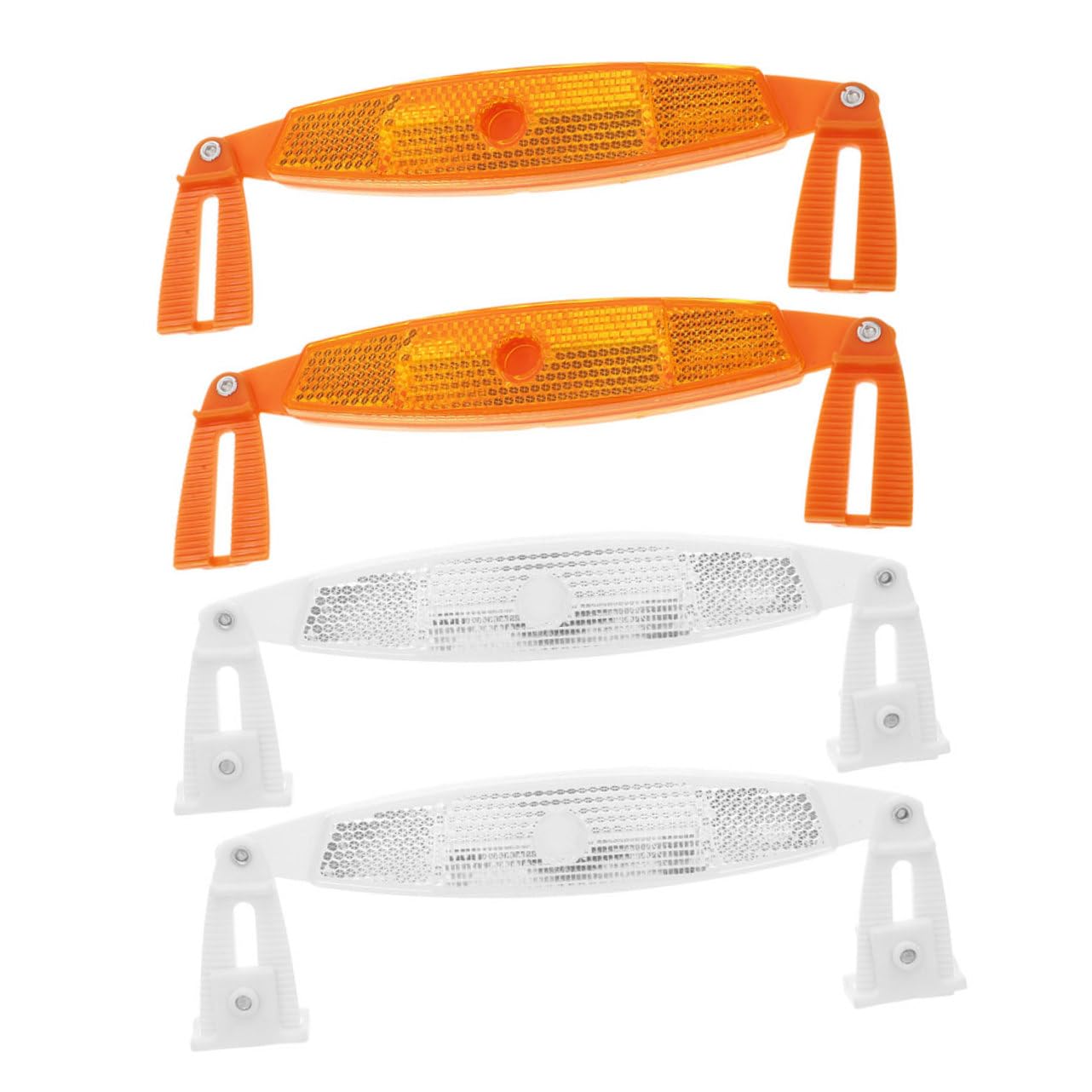 GOOHOCHY 4pcs Bike Reflectors for Adult Bikes Durable Rear Reflectors for Night Cycling Stylish Safety Decorations for Road Mountain Bicycles Enhance Visibility