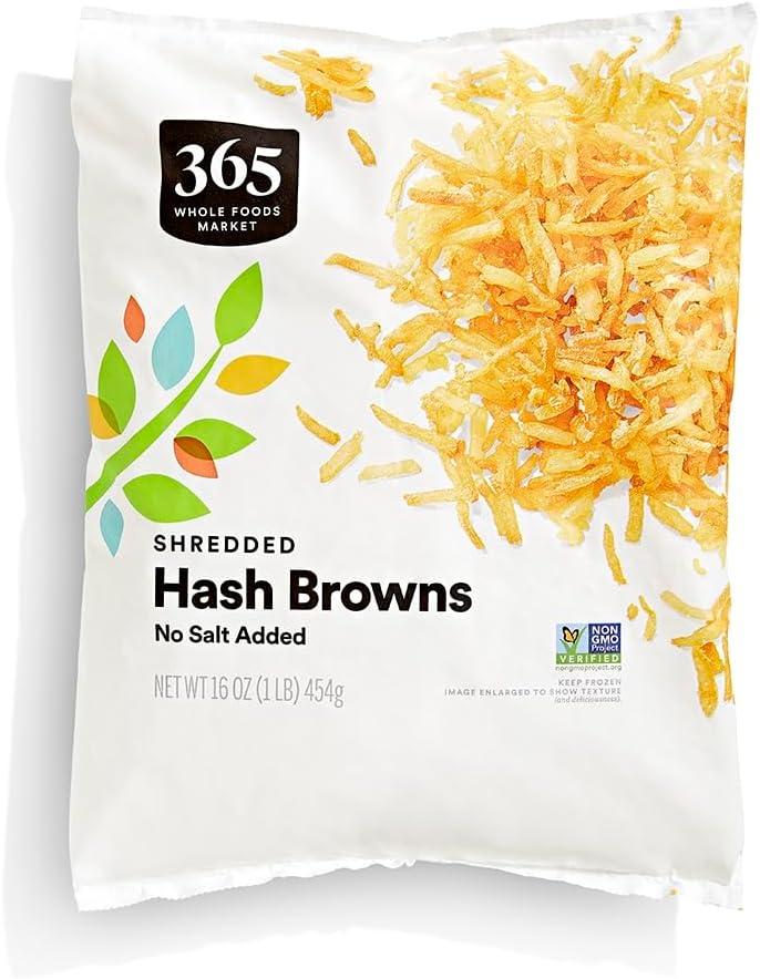 365 Everyday Value, Shredded Hashbrowns No Salt Added, 16 oz (Frozen)