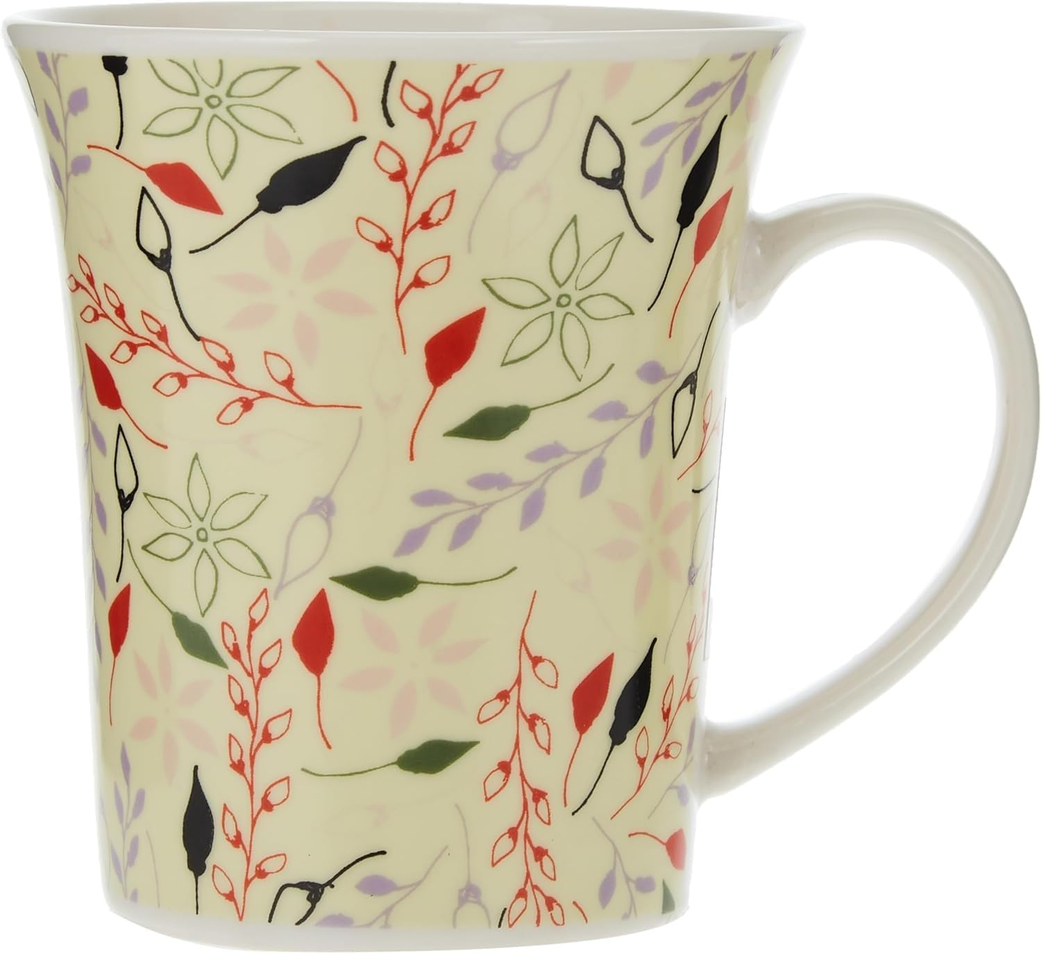 HARMONY 1PC NEW BONE CHINA MUG 4DESIGN ASST 12OZ