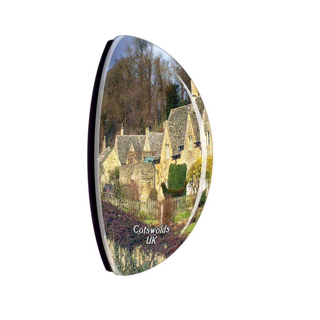 Weekino UK England Cotswolds Countryside Village Aimant de réfrigérateur souvenir de voyage Collection City Verre cristal 3D Cadeau solide Autocollant de réfrigérateur