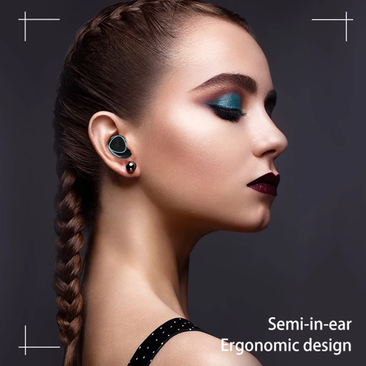 Jmamba Écouteurs sans Fil, Bluetooth, écouteurs sans Fil, 140 Heures de Lecture avec étui de Charge, écouteurs Intra-Auriculaires IPX7, étanche et antibruit