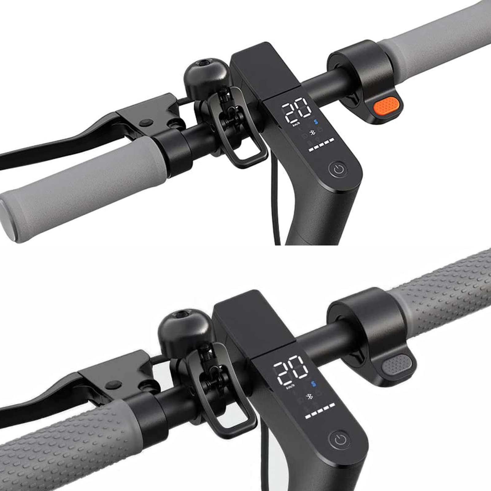 Sisinkal Elektroroller Klingel Edelstahl Schwarz - Zubehör Für Xiaomi 1S/M365 Roller