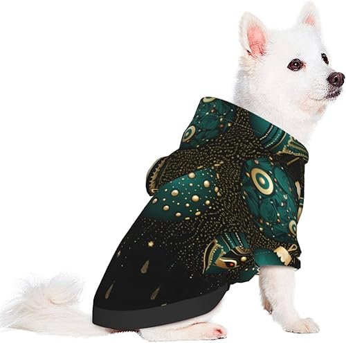 Miniatura 2 de Green Light Chic - Sudaderas con capucha 3D para mascotas pequeñas, un disfraz acogedor para cachorros con estilo, delicias de cosplay, talla S