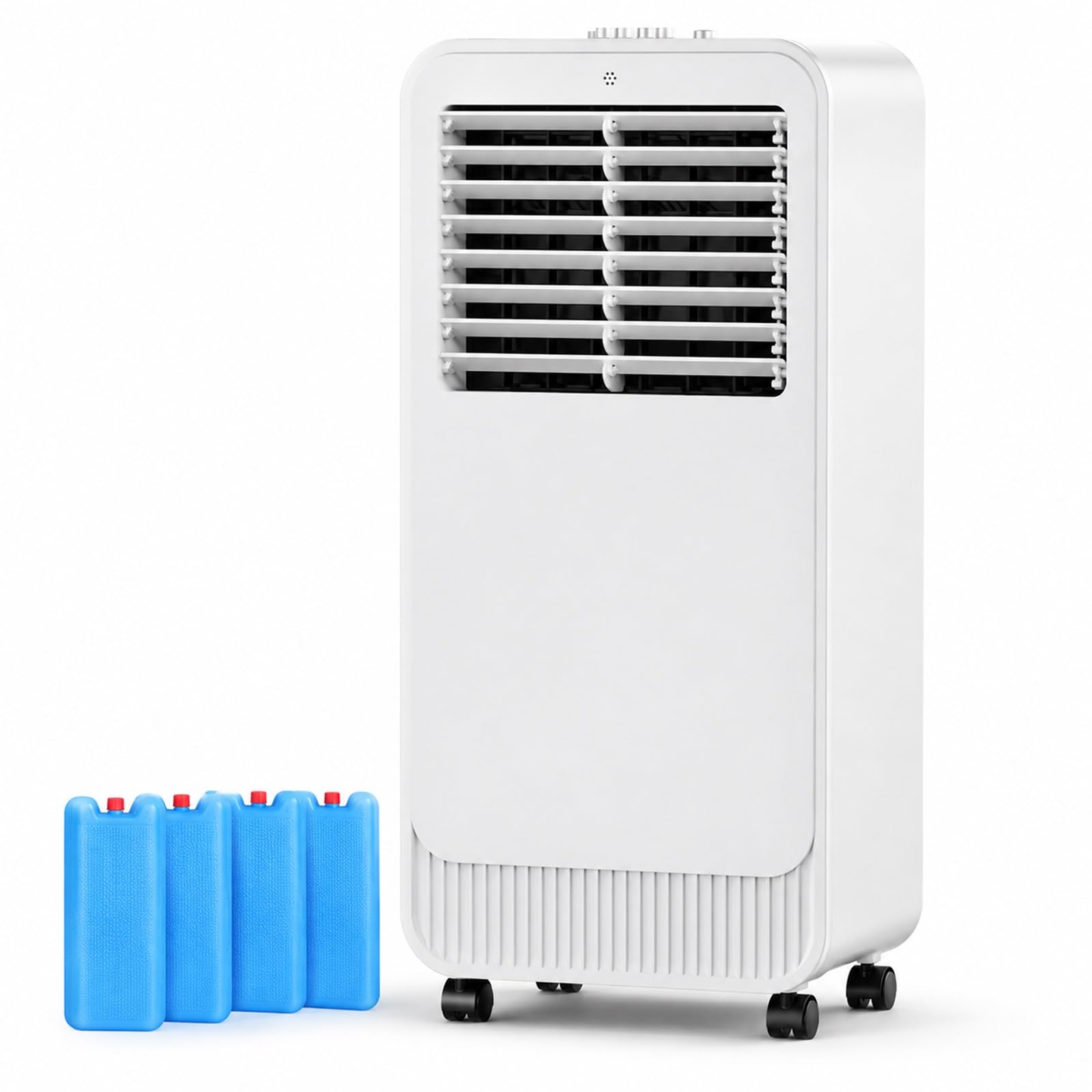 WPWSDWMX Portable Evaporative Air Cooler with 11L Water Tank 12H Timer Dual Filtration Swamp Cooler with 4 Ice Packs for Home Garage