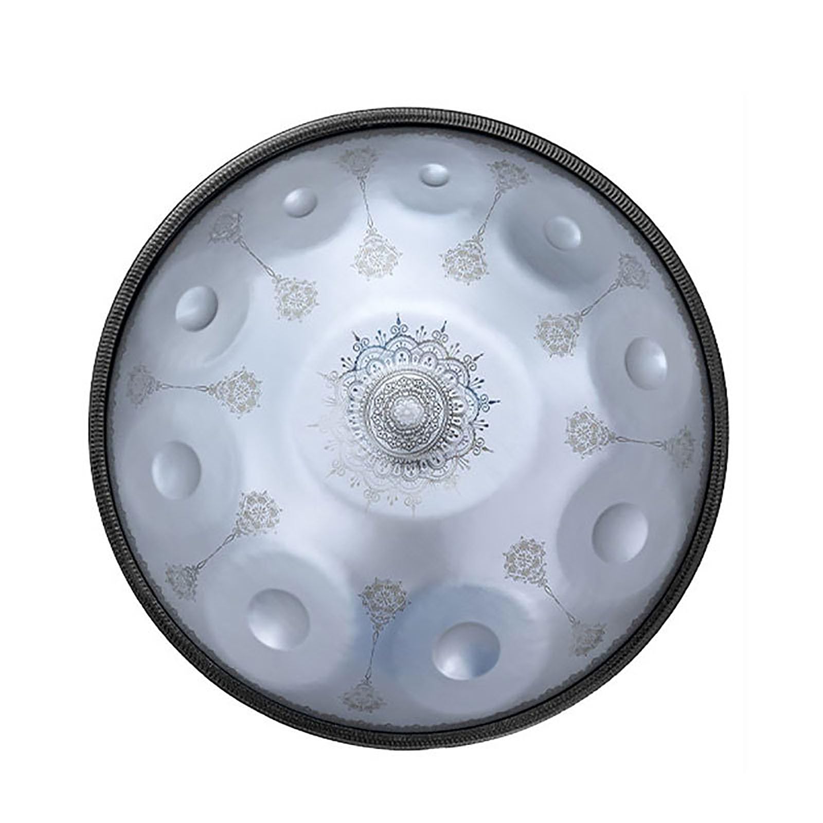 Handpan, Tambour de Handpan En Ré Mineur, Tambour de 9/10/12 Notes, Instrument de Tambour de Handpan pour Adultes, Tambour de Handpan Professionnel En Acier, Tambour de Langue En Acier de Méditation