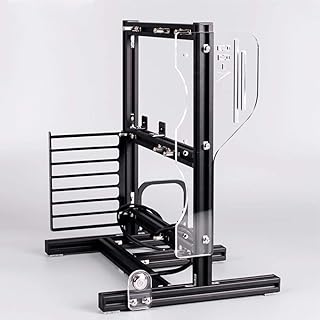 Hilitand Moldura de placa mãe para computador, ATX/M-ATX/ITX chassi aberto vertical overclocking moldura de alumínio aberta, perfil de alumínio 50 x 50 cm, boa dissipação de calor (preto)