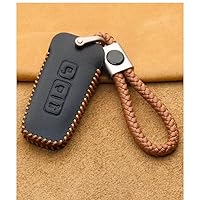 ontto Motorcycle Key Case Suitable for Peugeot Django SpeedFight 4 SF3 SF4 Accessories Protective Cover for Motorcycle Key with Cuir Tanné Végétal Key Fob Red