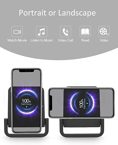 Miniatura 3 de Cargador inalámbrico rápido COVIXXIO 10W soporte de carga inalámbrico compatible con iPhone 13 12 11 Pro XR XS 8 Plus Galaxy S20 S10 Note 20 10