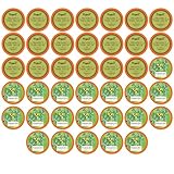 Two Rivers Go Green Tea Sampler Pack, Single-Cup Coffee for Keurig Brewers, 40 Count