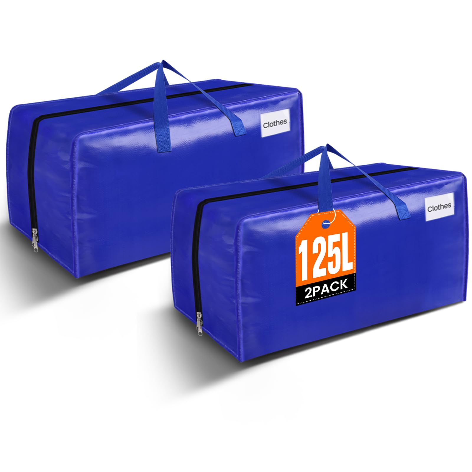 BlissTotes Moving Bags, Heavy Duty Moving Supplies & Storage Bags, Extra Large Packing Bags, Boxes with Tag Pockets, Collapsible Fold Flat Storage