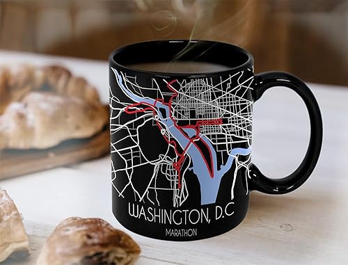 Miniatura 86 de TJ Originals Marine Corps Trail - Taza de café de cerámica de 11 onzas, regalos motivacionales para hombres, recuerdo de camino de maratón, regalo