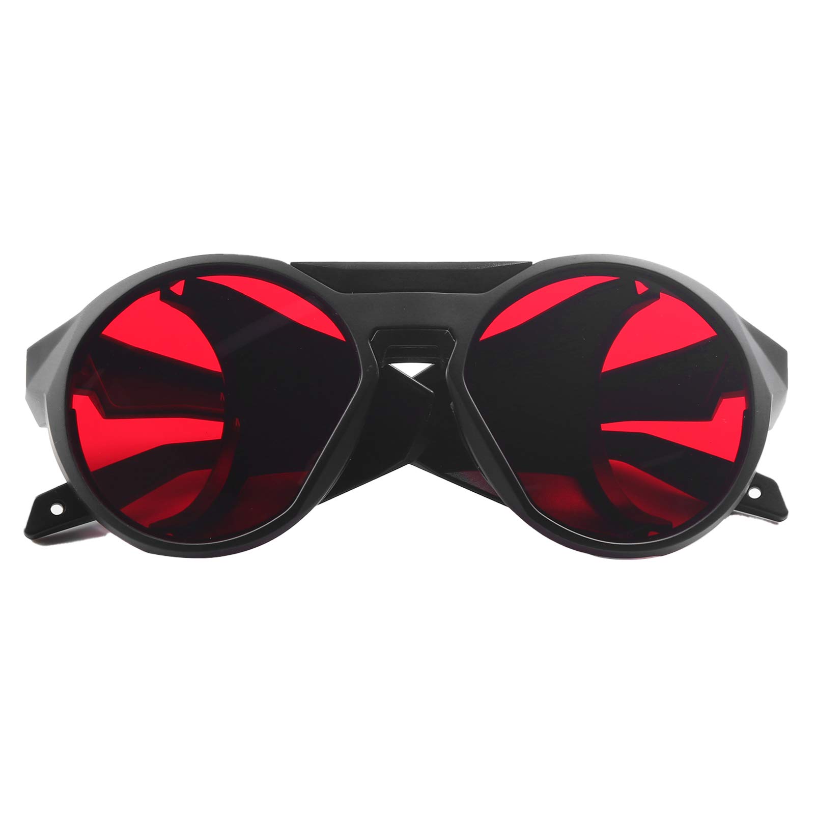 Laserschutzbrille, Hohe Lichtabsorption für 590 Nm Wellenlänge, Anti-Blue-Ray-Augenschutzbrille für Myopieträger, Schwarz