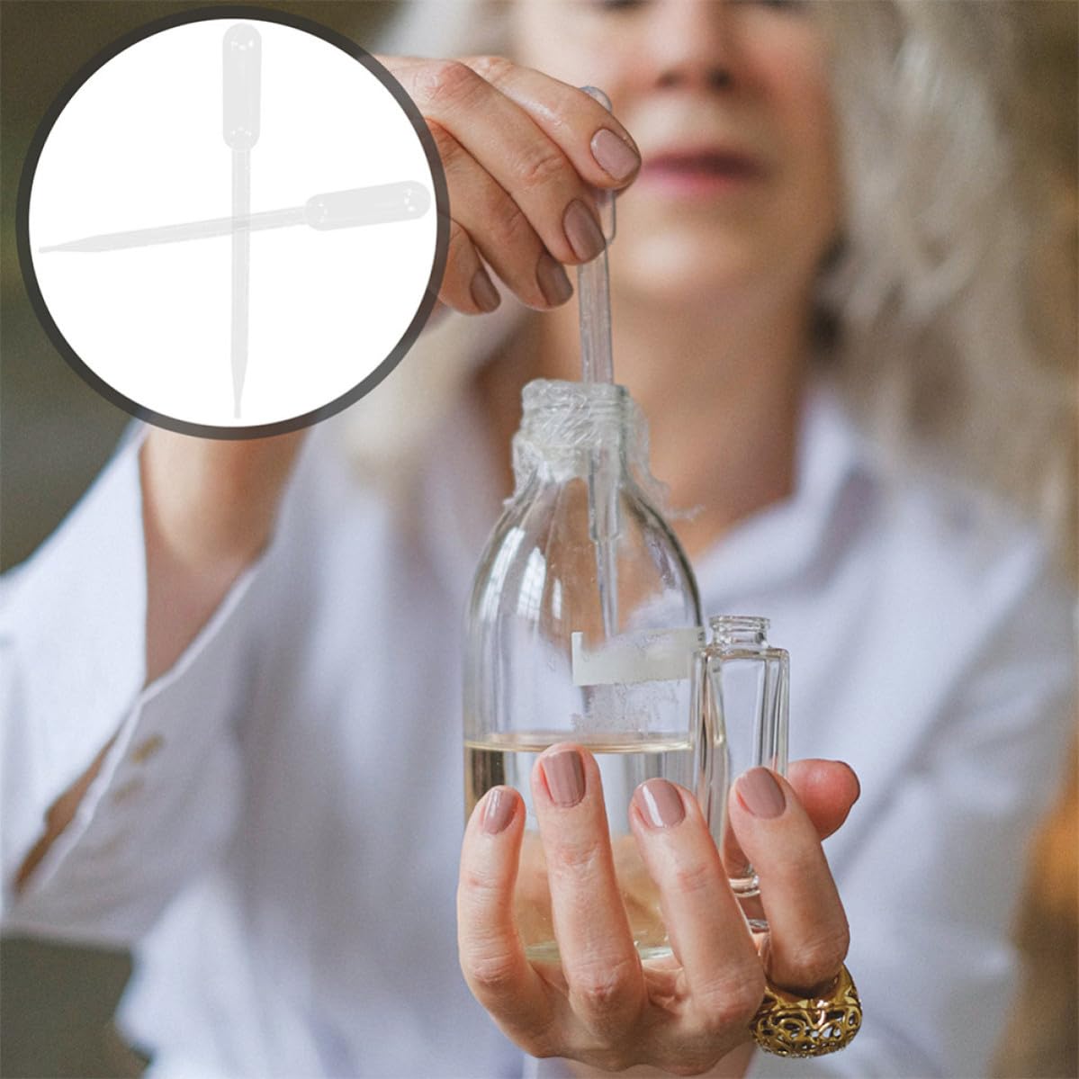 BESPORTBLE 100pcs Disposable 3ml Plastic Transfer Pipettes Single Use Lightweight Droppers for Essential Oils Lab Experiments and DIY Art