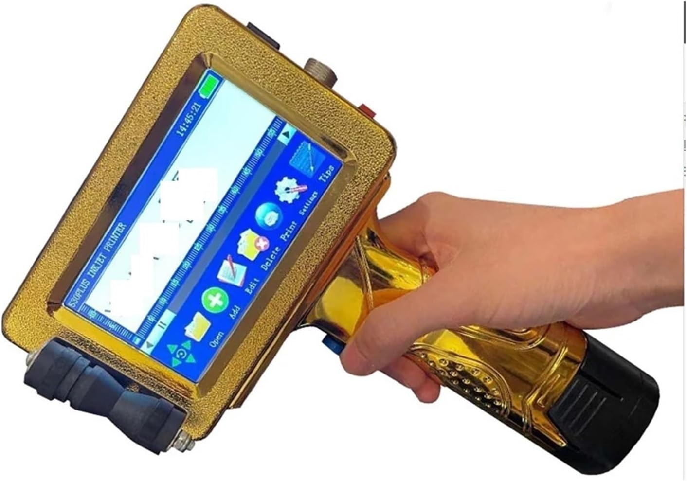 24 言語 12.7mm 可変 QR バー バッチ コード 日付番号 ロゴ 有効期限ラベル ハンド