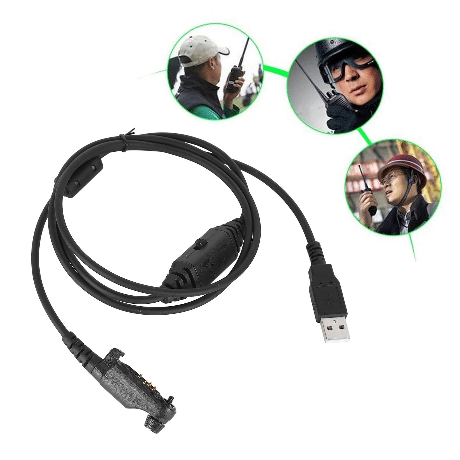 Cavo di Scrittura Frequenza Walkie Talkie, Cavo di Programmazione USB PC45, Linea Frequenza di Scrittura USB Interphone, Cavo Dati Plug and Play, per Hytera