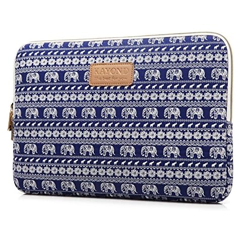 KAYOND Laptop Sleeve for 15.6 Inch Laptop/MacBook Pro Retina 15.4 (15-15.6 inch, Blue Elephant) Cover