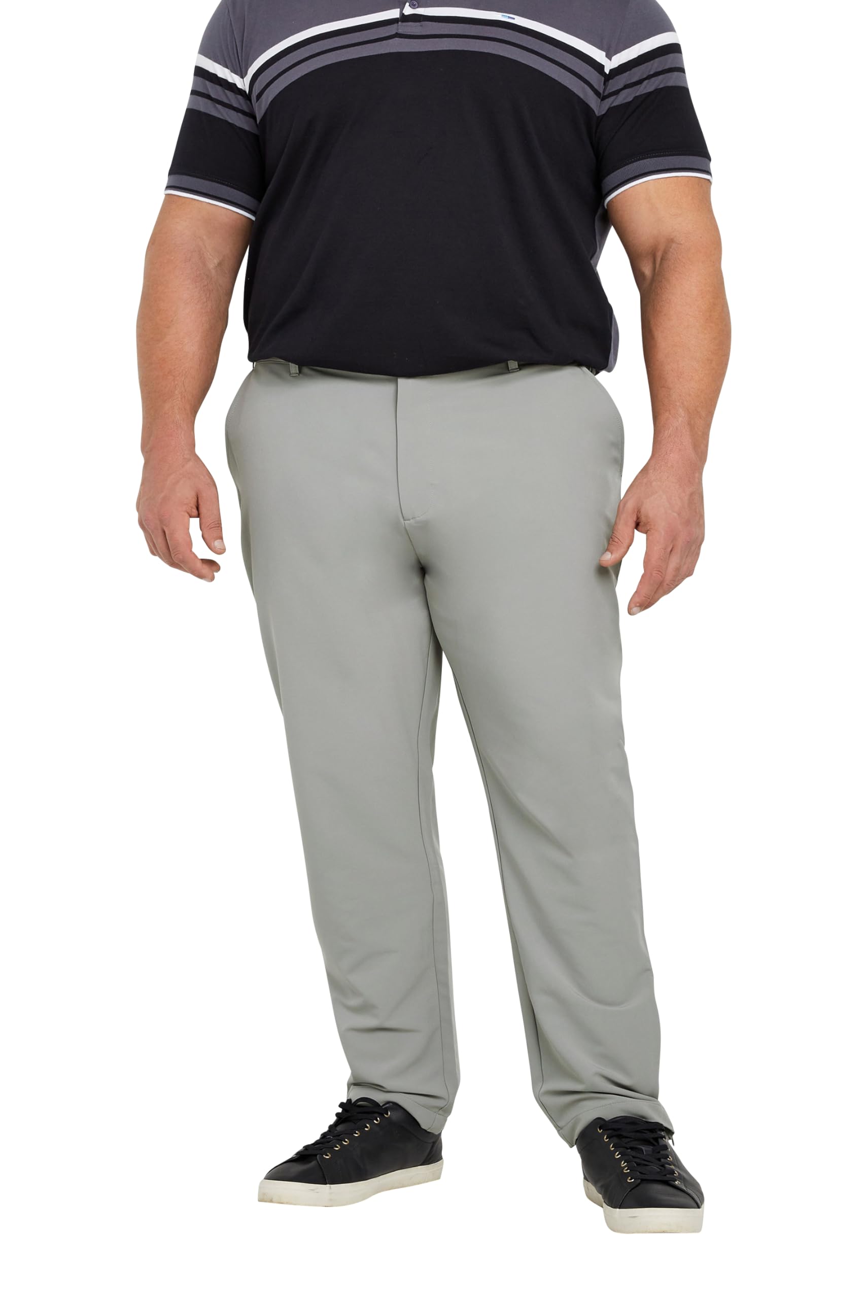 BadRhino Golf Big & Tall Trousers - Men's - Plus Size Curve Grey