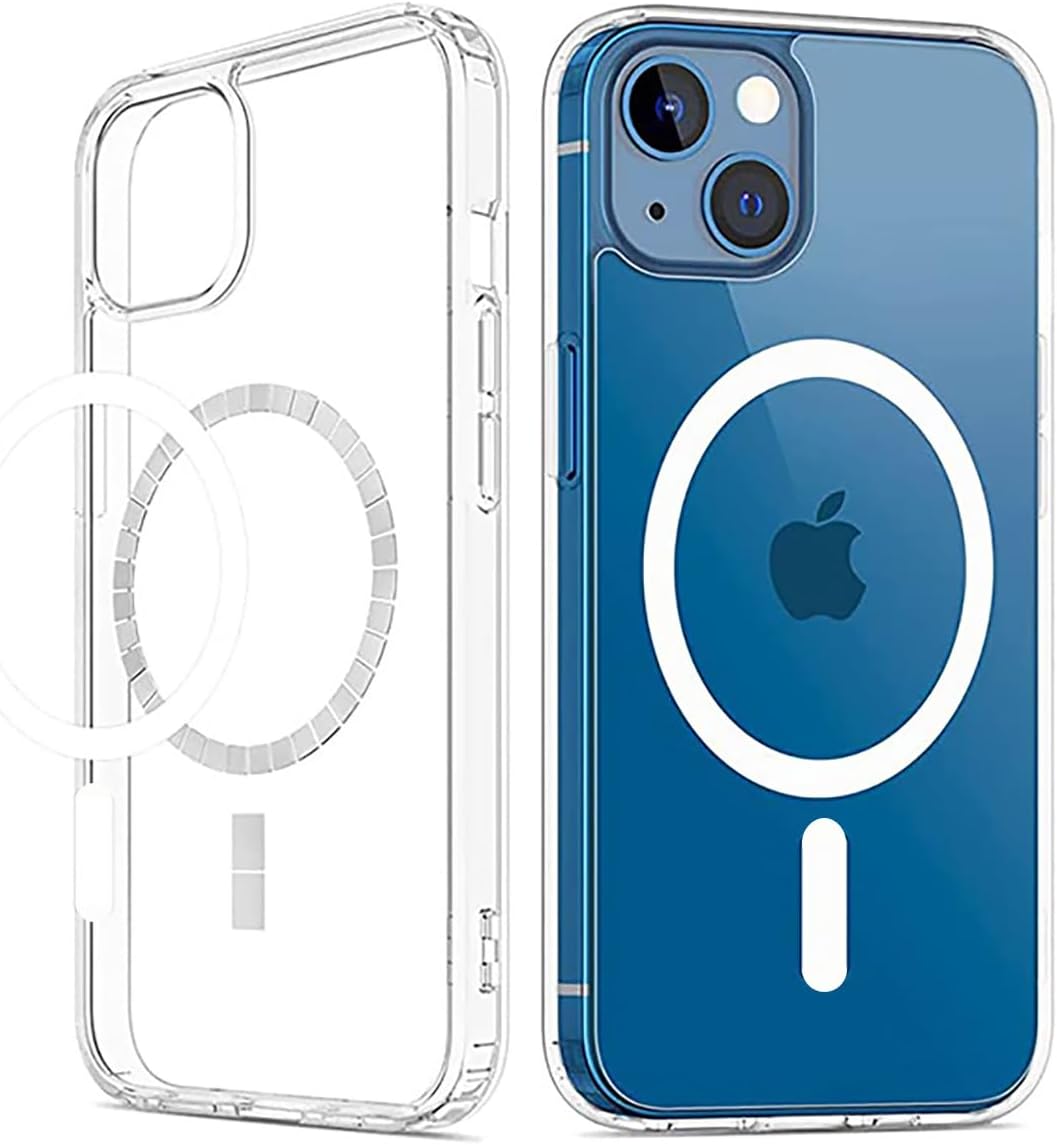 Deara Magnetic Case for iPhone 14 Plus [6.7 Inch] Rugged, Lanyard Attachmen, Shockproof, Anti-Fingerprint, Anti-Scratch, Non-Yellowing - Clear