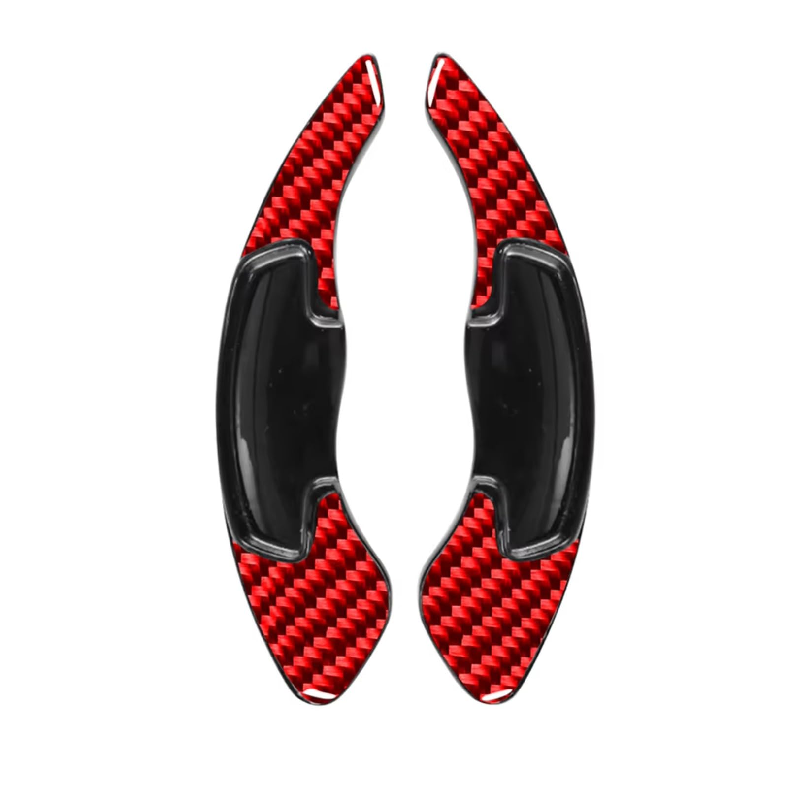 Rasfhyg Carbon Fiber Red Paddle Shifter Extensions Compatible With Acura Mdx 2014-2018 For Acura Tlx 2015-2019 Car Styling Steering Wheel Controller Paddle Extension Shifter Universal Car Paddles(Carbon Fiber Red)