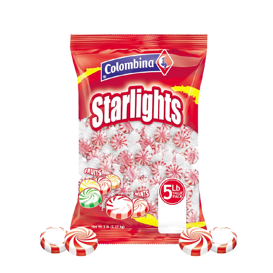 Colombina Starlight Mints, Hard Peppermint Candy, 80 Count (Pack of 1)