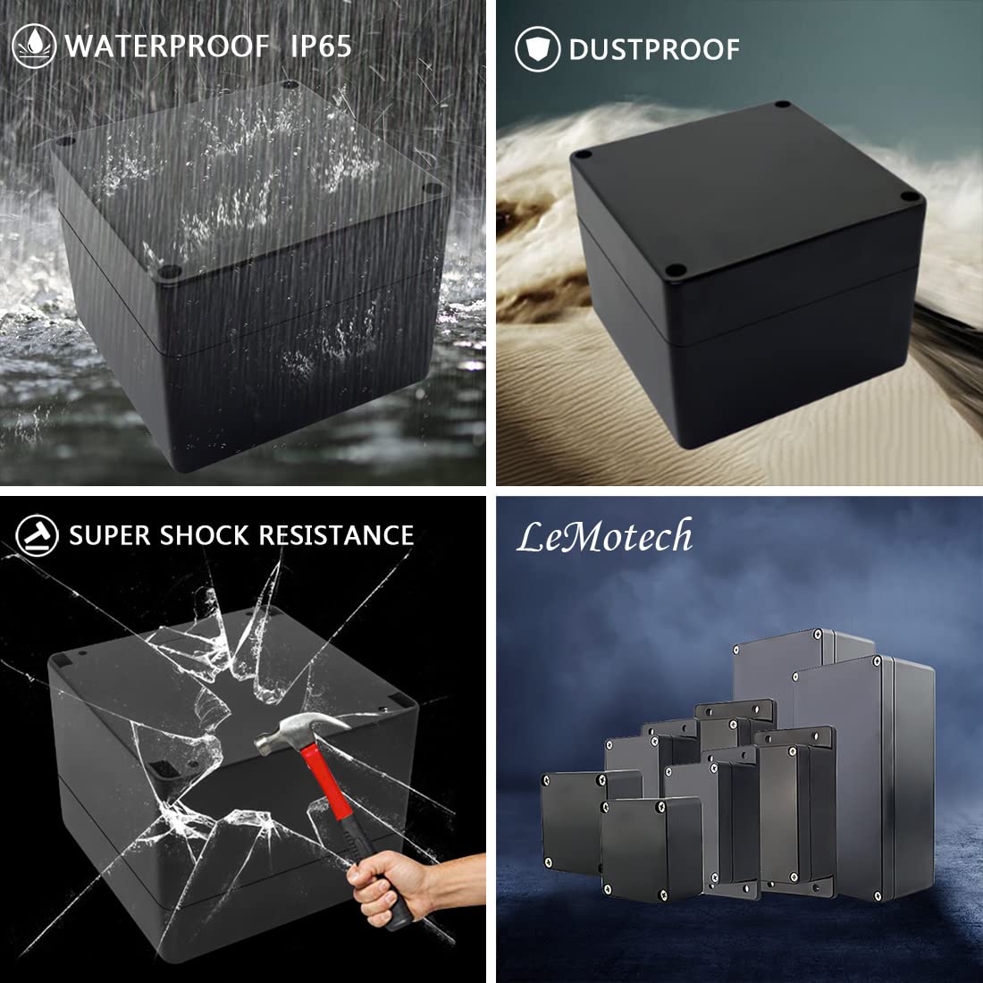 Waterproof Electrical Box - IP65 Dustproof Enclosure -7