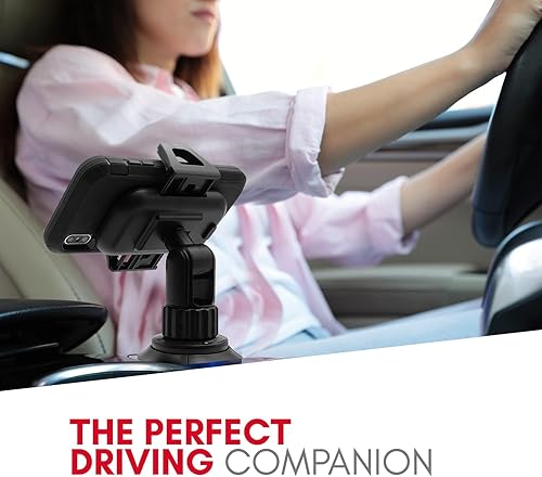 Miniatura 8 de Macally Soporte para portavasos - Soporte universal para teléfono de coche para iPhone, Samsung y teléfonos inteligentes