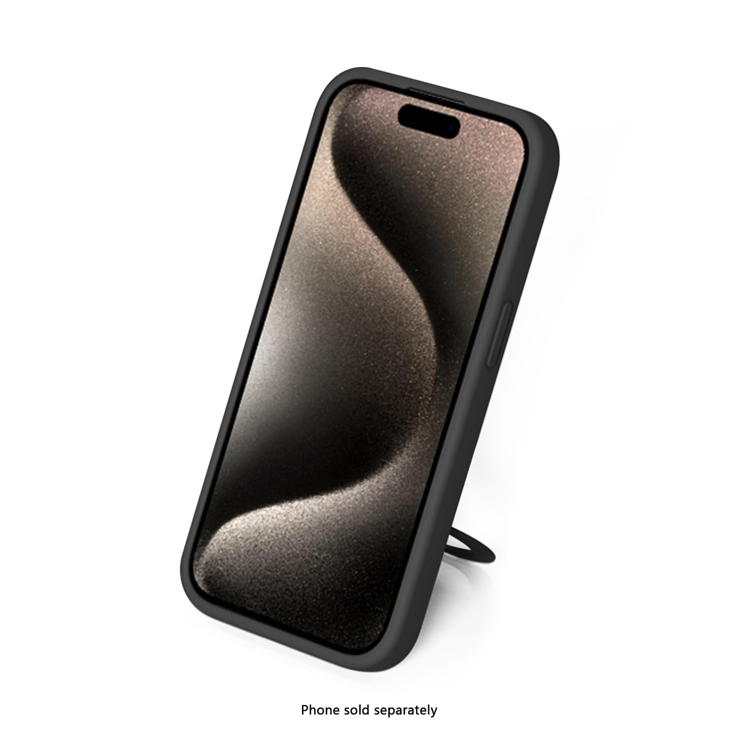 SaharaCase - Custodia in silicone con supporto compatibile con MagSafe per iPhone 17e e iPhone 16e, Scorpion Black, (CP00810)