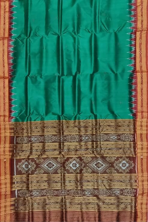 Image of Handmade Pure Bomkai Silk Saree Khandua Natural Silk Ikkat Saree For Women /Ethnic Wear /Traditonal Saree /Handloom Saree With Regular Fit Blouse Piece