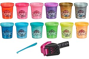 Play-Doh Slime Super Stretch & HydroGlitz 12-Can Variety Pack