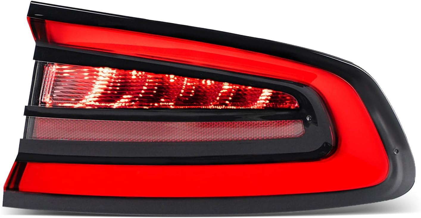 LED Tail Lights Compatible with 2015-2023 Dodge Charger Taillights Rear Brake Lamp Taillight Rear Reverse Stop Brake Lamp Replacement for OEM#68213144AD CH2801208 (Right Passenger Side)